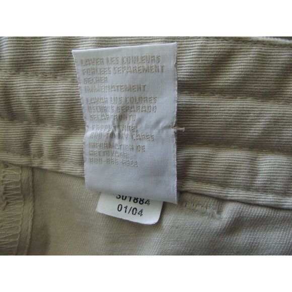 Tommy Hilfiger Shorts Womens Size 18 x 7" Beige 100% Cotton zipper drawstring - Picture 9 of 9